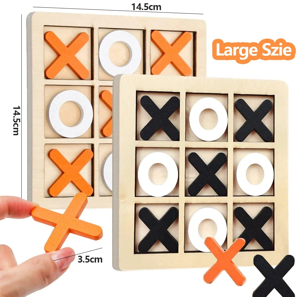 Party Games At Home - Jogo de madeira xo tic tac