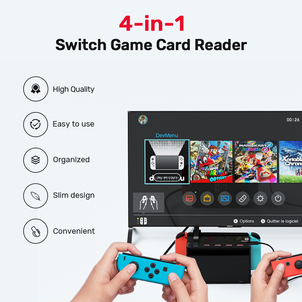 Party Games Nintendo - Leitor de Cartão de Jogo Portátil