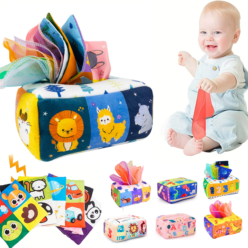 Party Games At Home - Bebê Montessori Magic Tissue Box Toy,