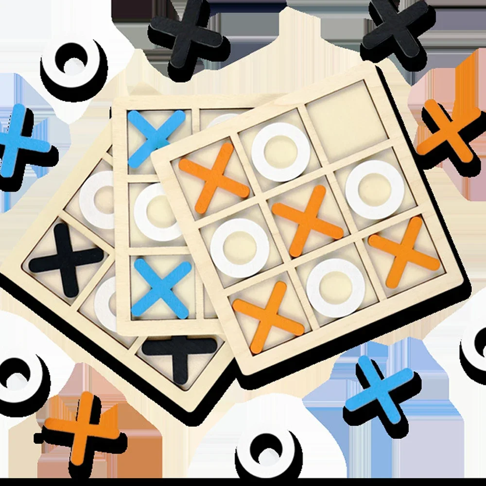 Jogo de madeira xo tic tac toe - Party Games At Home avaliação e preço