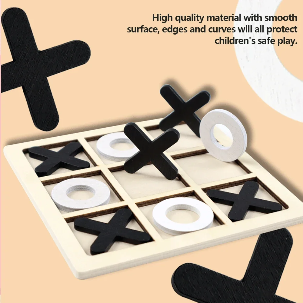 Jogo de madeira xo tic tac toe - Party Games At Home avaliação e preço