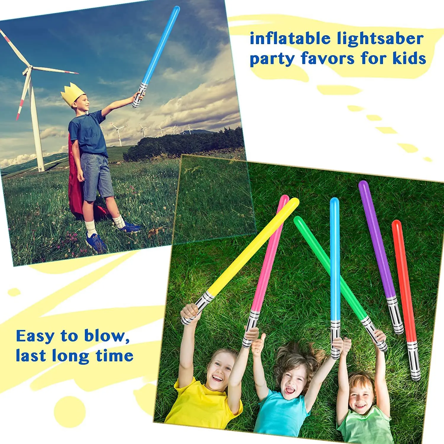 90cm kawaii inflável sabre de  - Party Games Kids Outdoor avaliação e preço