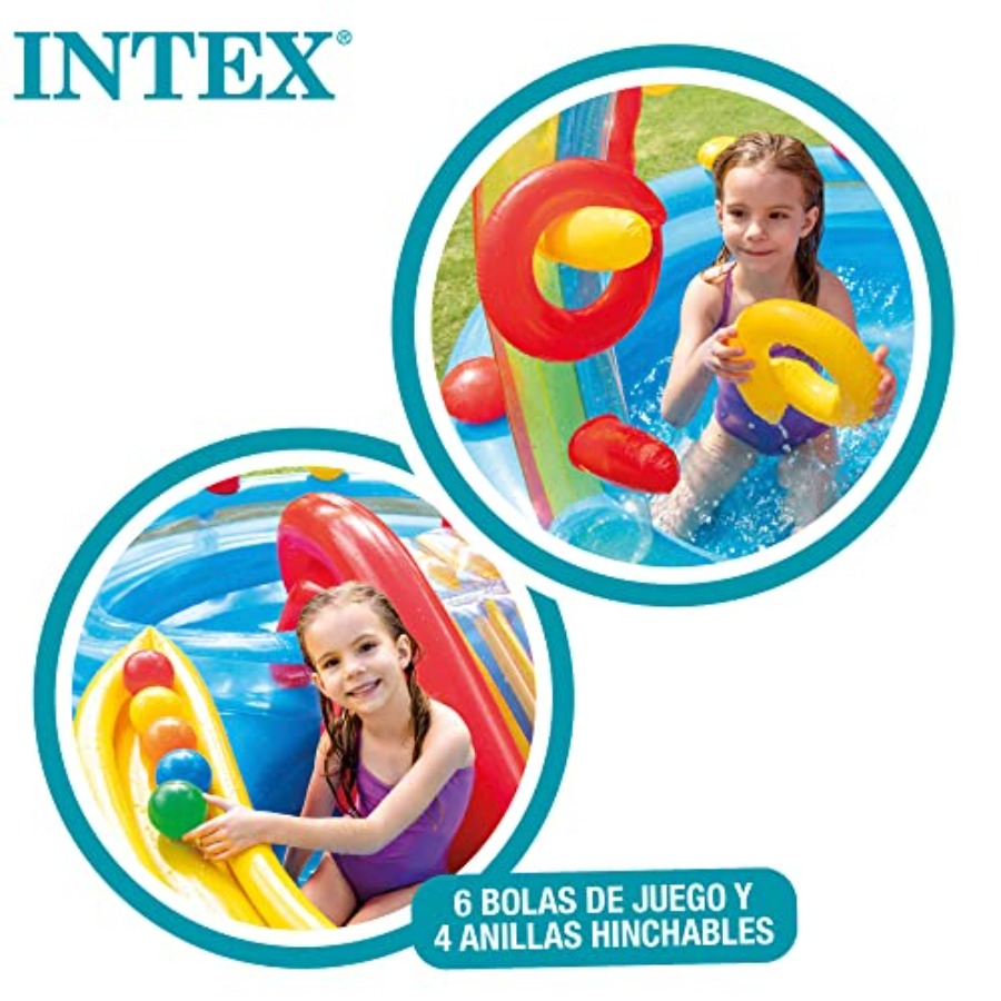 Piscina inflável com escorrega - Ring Toss Outdoor avaliação e preço