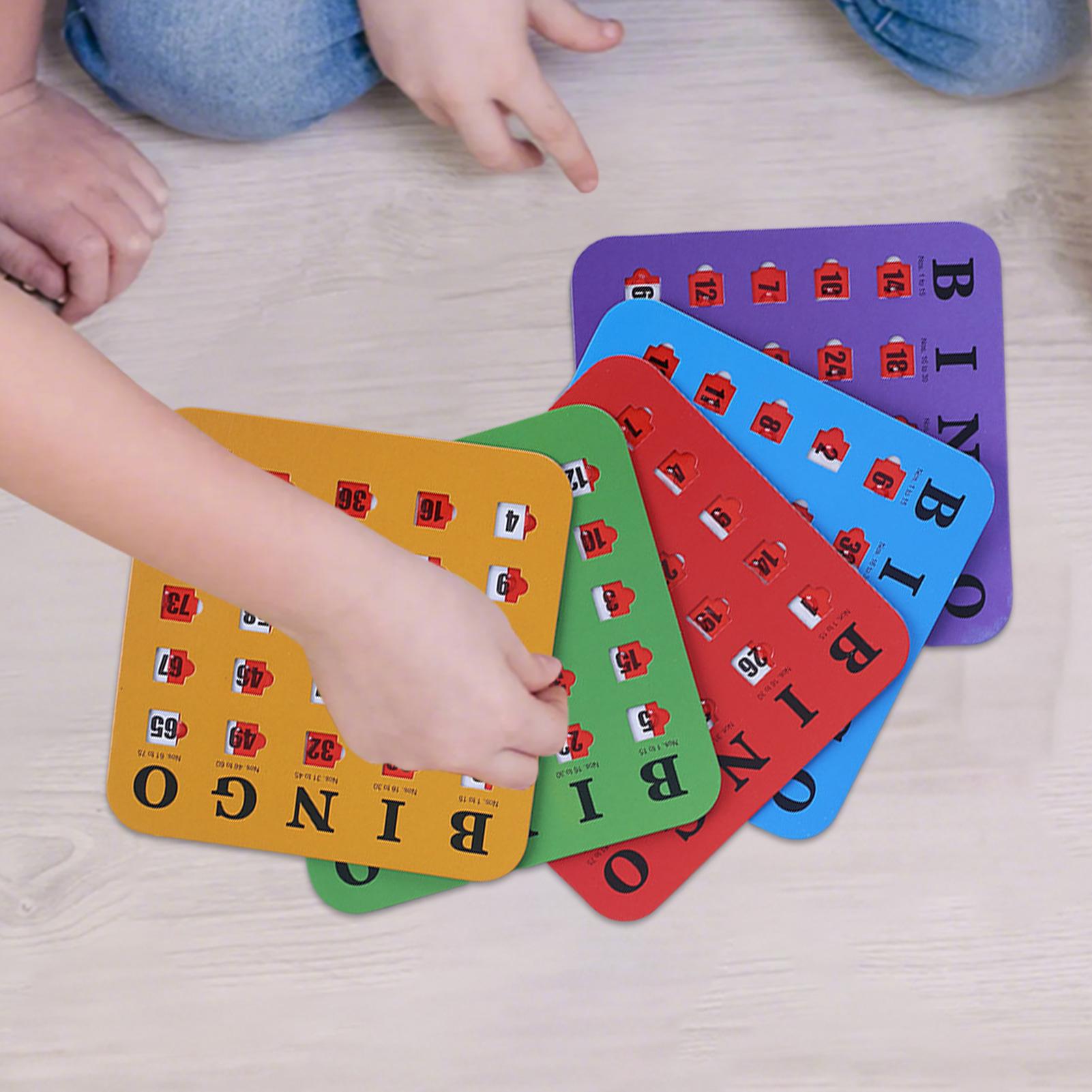 5 cartas de jogo de bingo desl - Party Games At Home avaliação e preço