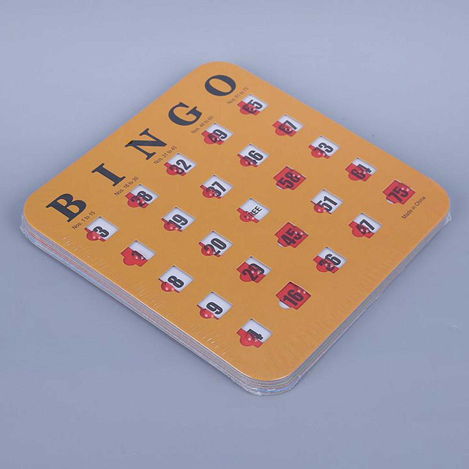 5 cartas de jogo de bingo desl - Party Games At Home avaliação e preço