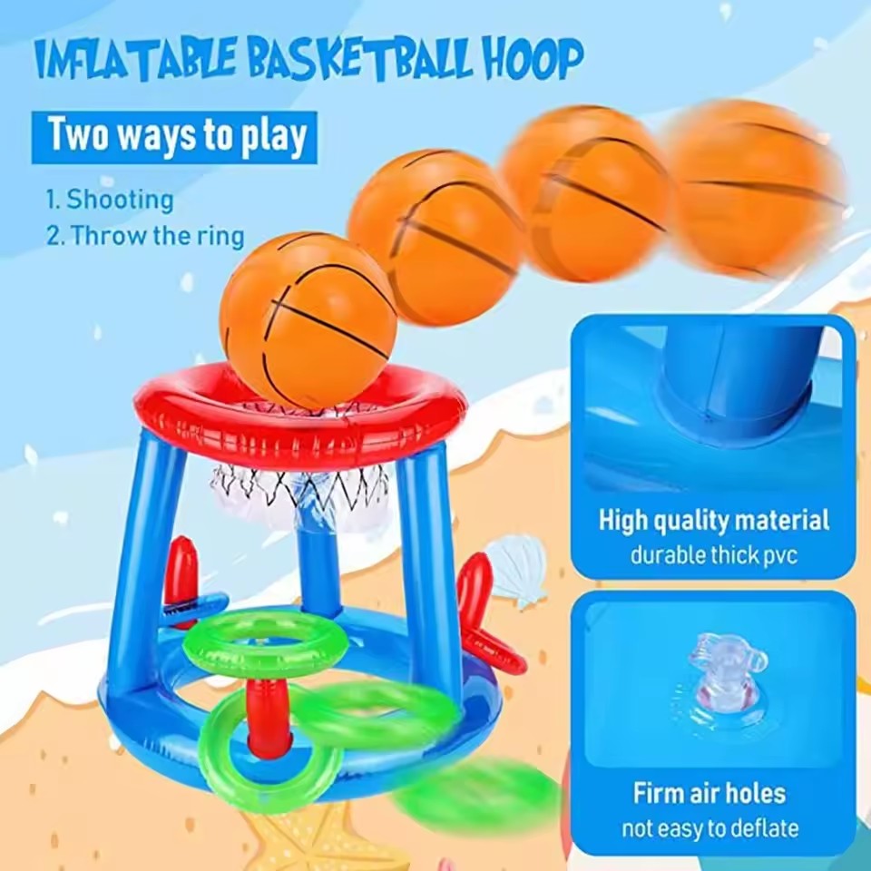 Jogo Inflável de Basquete e Ar - Ring Toss Outdoor avaliação e preço