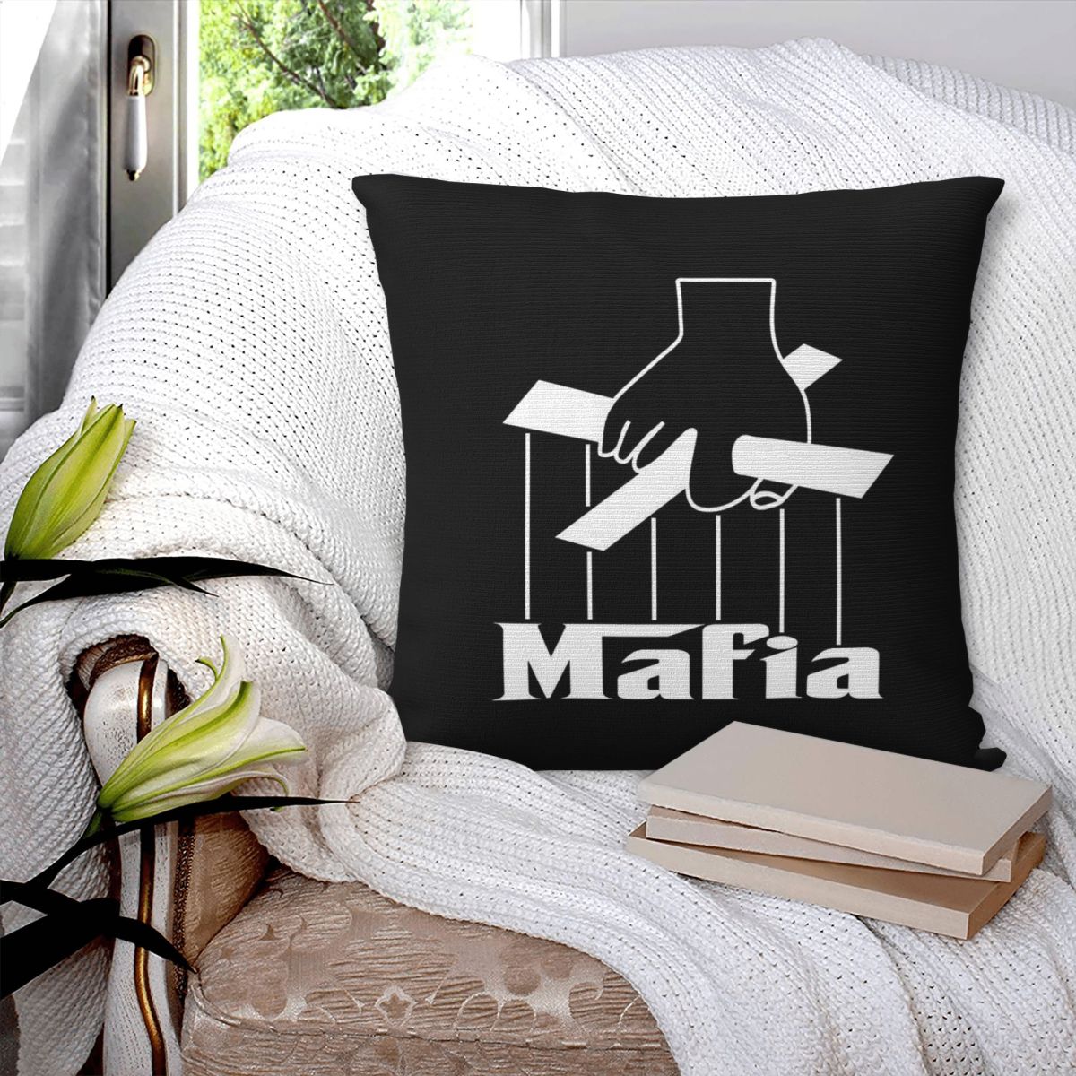 Capa de almofada quadrada para - Party Games Mafia avaliação e preço