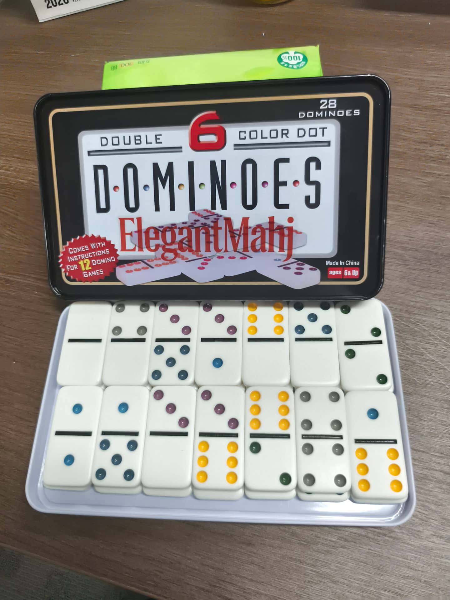 Conjunto de Dominó Elegante Ma - Party Games Box avaliação e preço